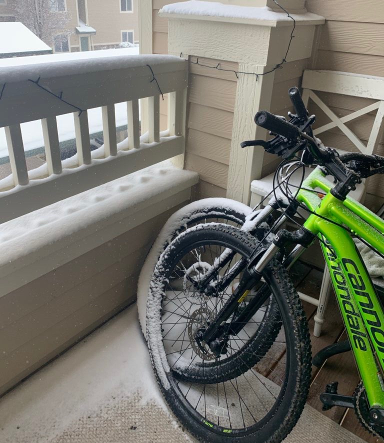 Snowy bikes