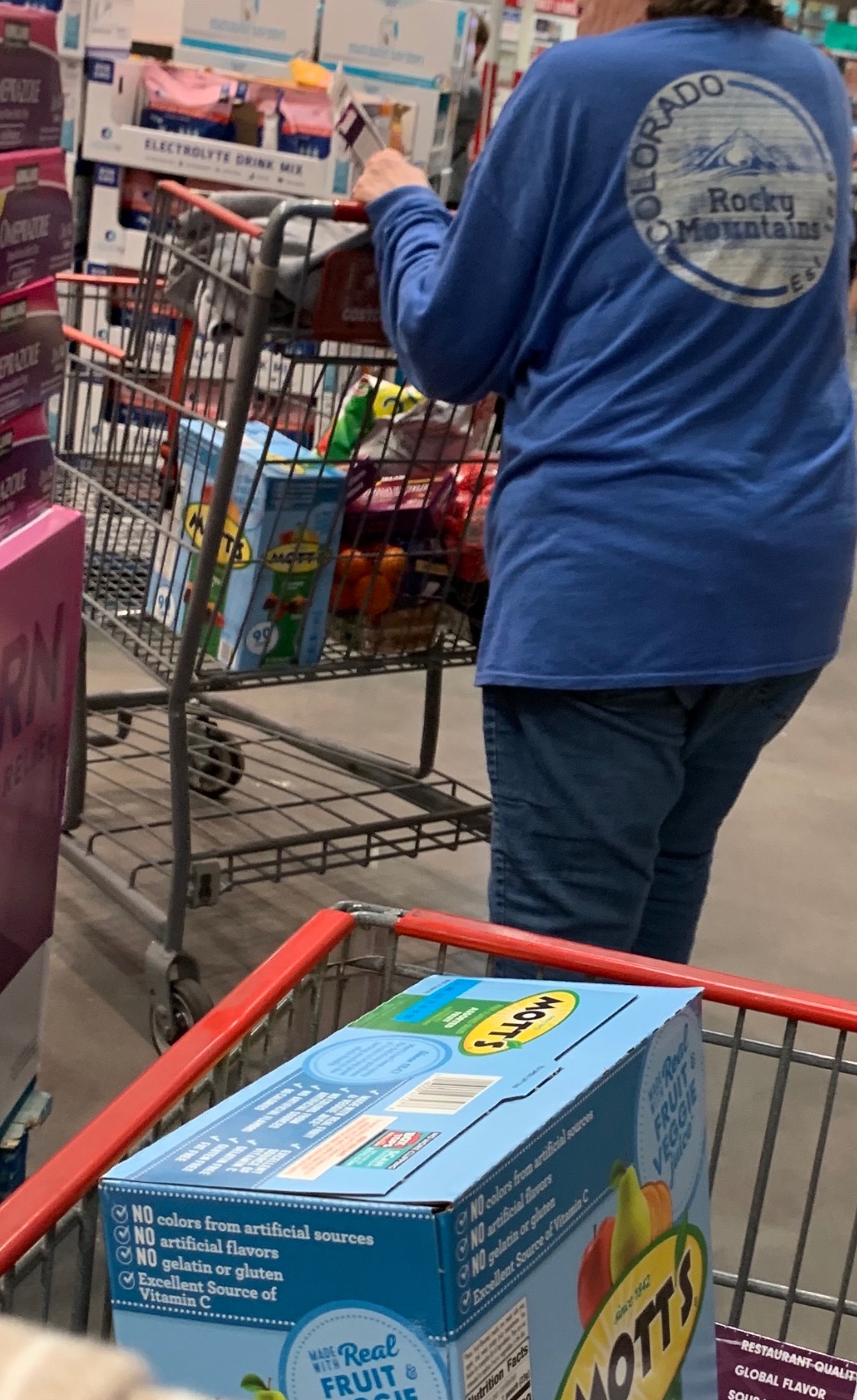 Shopping at Costco