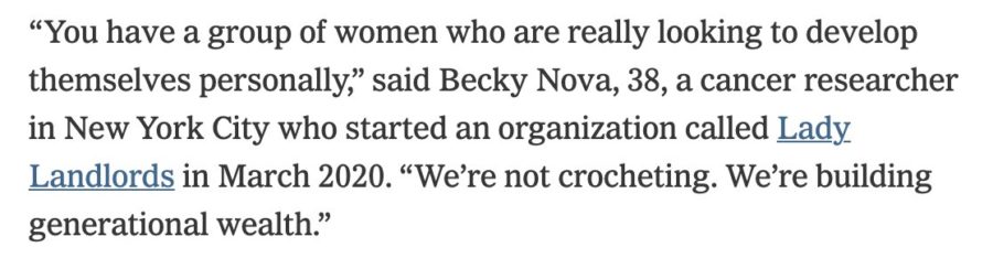 Generational wealth < crocheting 