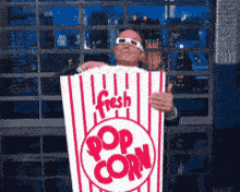 Popcorn eating enjoyment